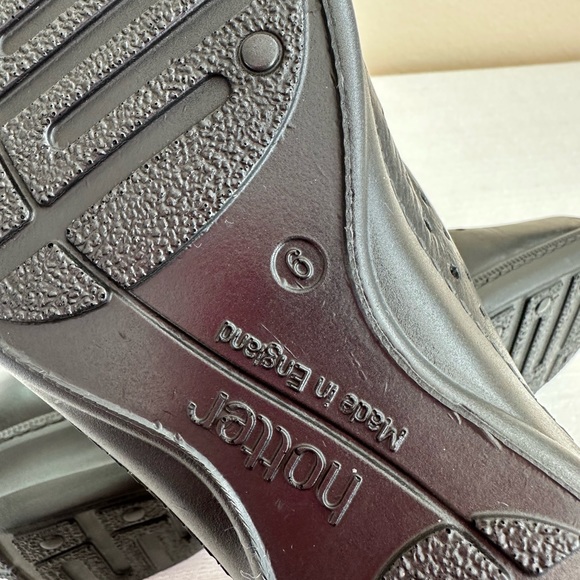 Hotter Zoe Black Soft Leather Wedge Loafers Woman’s EU39 US8 - Picture 12 of 13